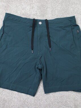 Onia Swim Trunks Mens Large Green The Calder Mesh Lined Drawstring Bathing Suit